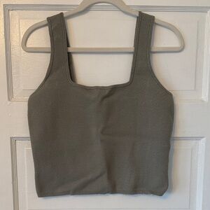 Abercrombie Women's Olive Green Tank Top